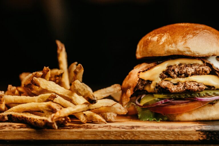 Flame-grilled beef burger with chips, Steers vs Wimpy price and taste comparison