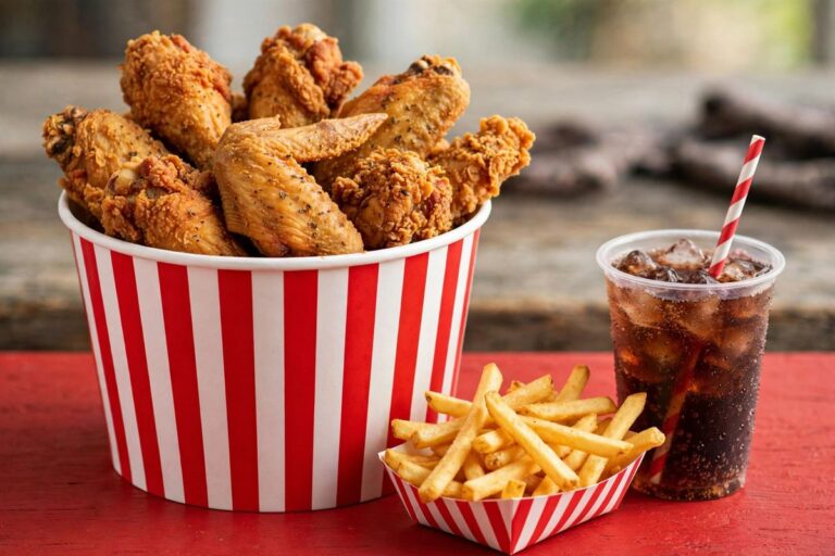KFC Mighty Bucket for One price South Africa 2026 - chicken bucket with chips and drink