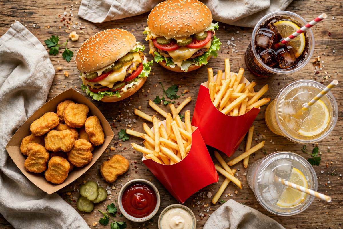 McDonald's Share Box price South Africa - burgers, nuggets, fries and drinks sharing spread